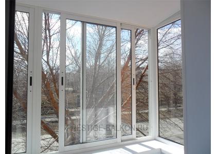 Раздвижное остекление в квартире в Люберцах