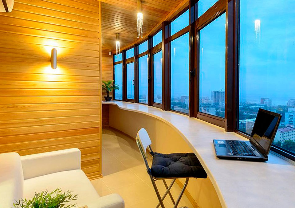 Освещение балконов и лоджий в Люберцах