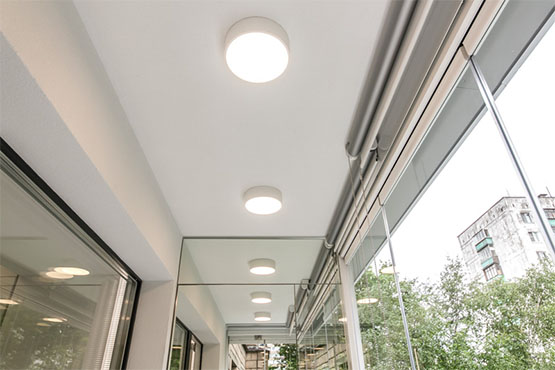 Потолочное освещение балкона в Люберцах